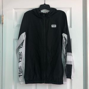 Victoria’s Secret PINK Anorak Black White Jacket